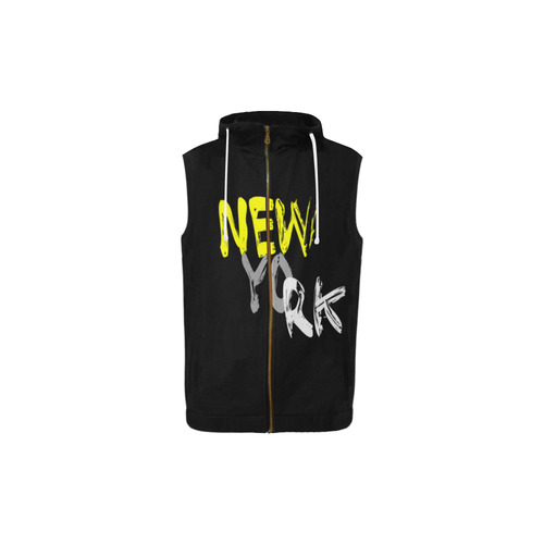 New York by Artdream All Over Print Sleeveless Zip Up Hoodie for Kid (Model H16)