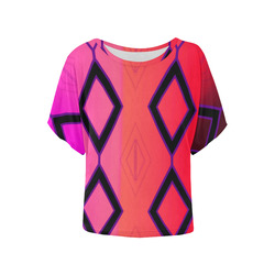 Buffalo Jump Pink Women's Batwing-Sleeved Blouse T shirt main image 1