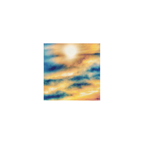 beautiful cloudy sunset sky in summer Square Towel 13“x13”