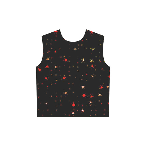 Awesome allover Stars 02B by FeelGood All Over Print Sleeveless Hoodie for Women (Model H15)