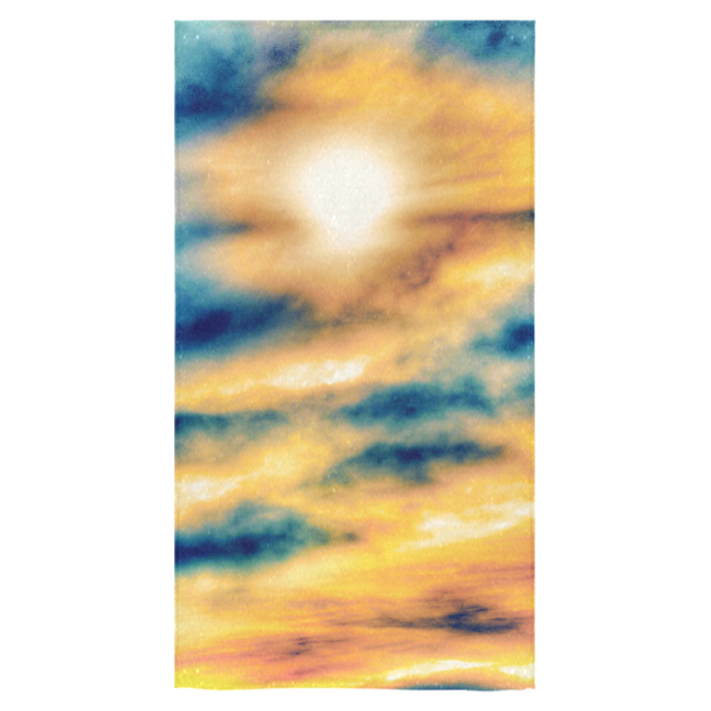 beautiful cloudy sunset sky in summer Bath Towel 30"x56"