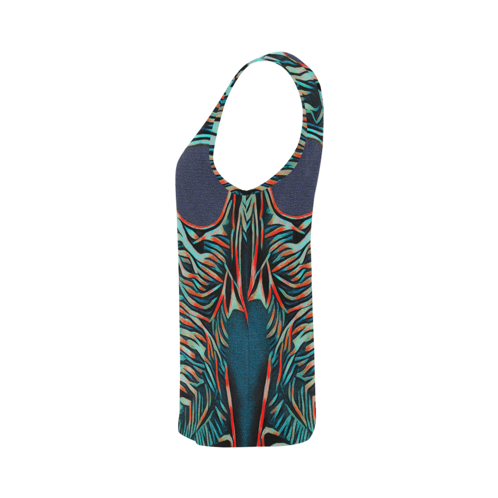 DOG WITH SUNGLASS All Over Print Tank Top for Women (Model T43)