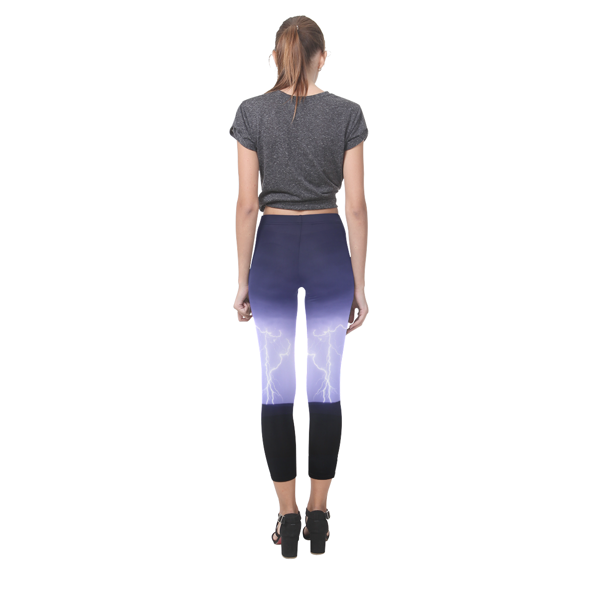 purple wrath Capri Legging (Model L02)