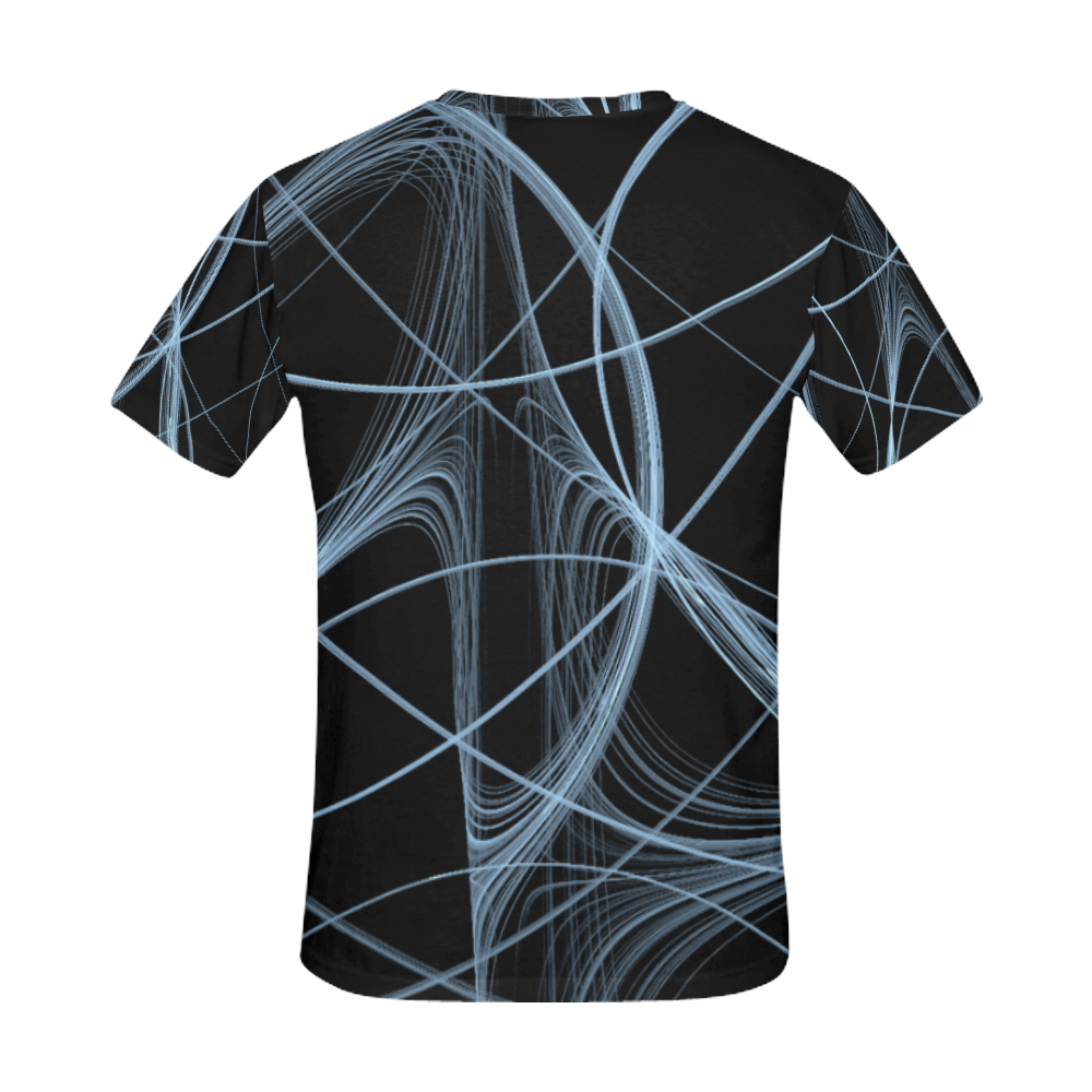 Geometric Space All Over Print T-Shirt for Men (USA Size) (Model T40)