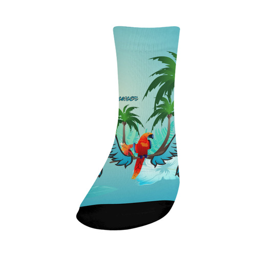 Cute parrot with wings Crew Socks