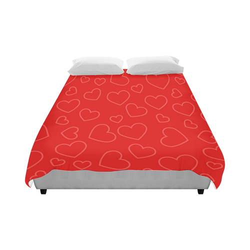 red-hearts Duvet Cover 86"x70" ( All-over-print)