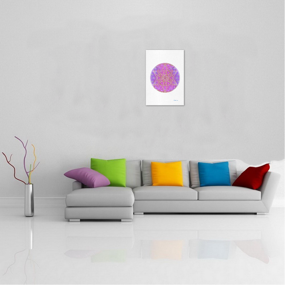 protection in purple colors Art Print 13‘’x19‘’