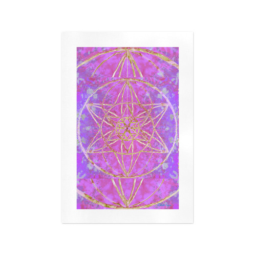 protection in purple colors Art Print 13‘’x19‘’