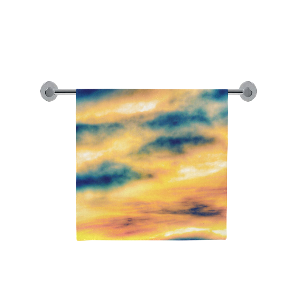 beautiful cloudy sunset sky in summer Bath Towel 30"x56"