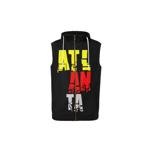 Atlanta by Artdream All Over Print Sleeveless Zip Up Hoodie for Kid (Model H16)