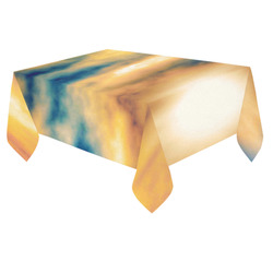 beautiful cloudy sunset sky in summer Cotton Linen Tablecloth 60"x 84"