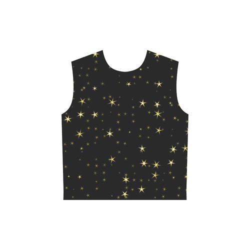 Awesome allover Stars 02A by FeelGood All Over Print Sleeveless Hoodie for Women (Model H15)