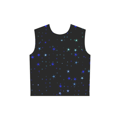 Awesome allover Stars 02C by FeelGood All Over Print Sleeveless Hoodie for Women (Model H15)