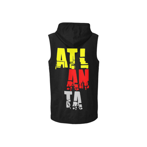 Atlanta by Artdream All Over Print Sleeveless Zip Up Hoodie for Women (Model H16)