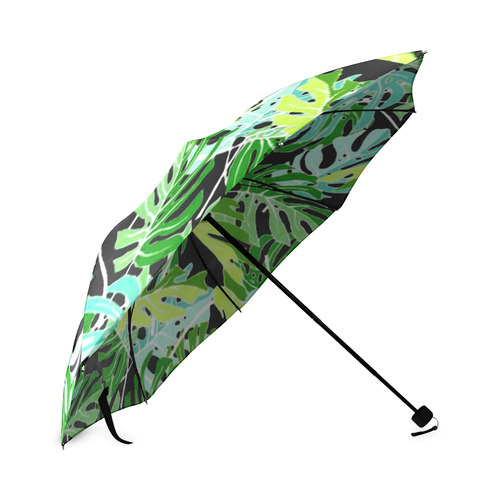 Vegan Colorful Pattern Print Automatic Foldable Umbrella main image 0