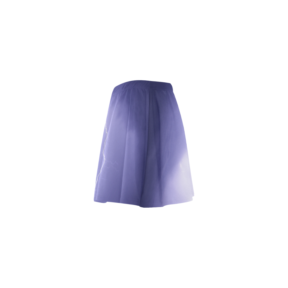 purple wrath Mini Skating Skirt (Model D36)