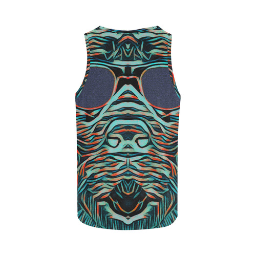 DOG WITH SUNGLASS All Over Print Tank Top for Women (Model T43)