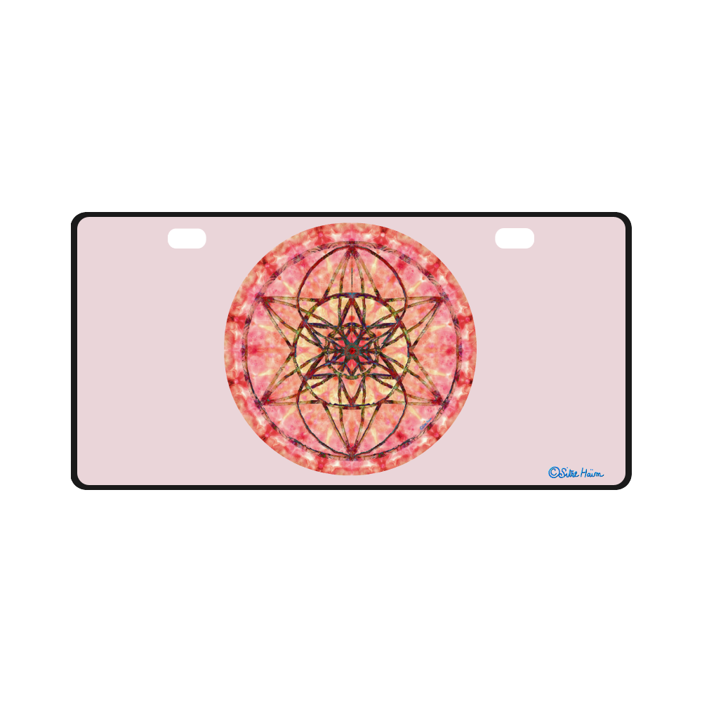 protection- vitality and awakening by Sitre haim License Plate