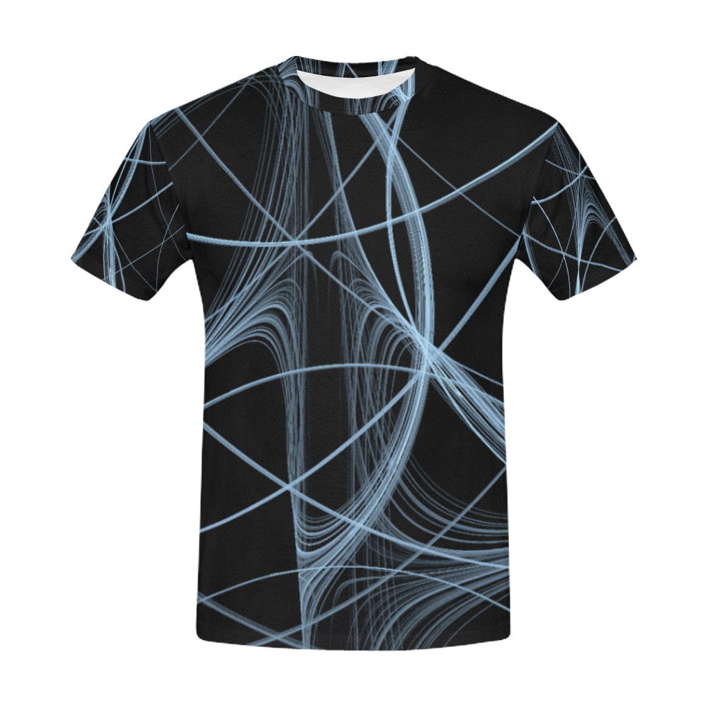 Geometric Space All Over Print T-Shirt for Men (USA Size) (Model T40)