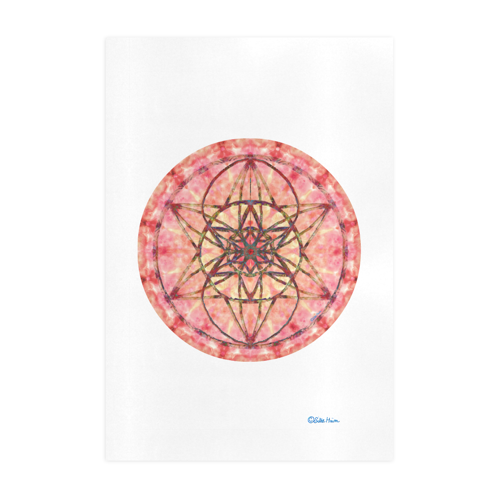 protection- vitality and awakening by Sitre haim Art Print 19‘’x28‘’