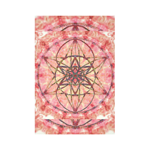 protection- vitality and awakening by Sitre haim Cotton Linen Wall Tapestry 60"x 90"