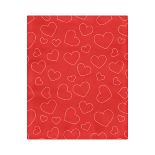 red-hearts Duvet Cover 86"x70" ( All-over-print)