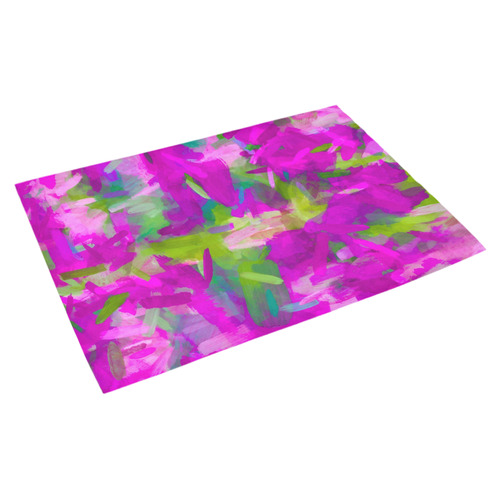 splash painting abstract texture in purple pink green Azalea Doormat 30" x 18" (Sponge Material)