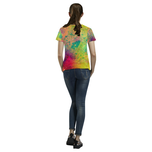 Cosmic All Over Print T-Shirt for Women (USA Size) (Model T40)