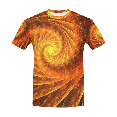 RING OF FIRE All Over Print T-Shirt for Men (USA Size) (Model T40)