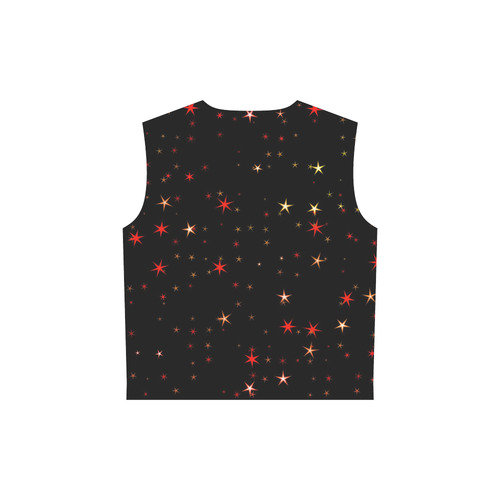 Awesome allover Stars 02B by FeelGood All Over Print Sleeveless Hoodie for Women (Model H15)