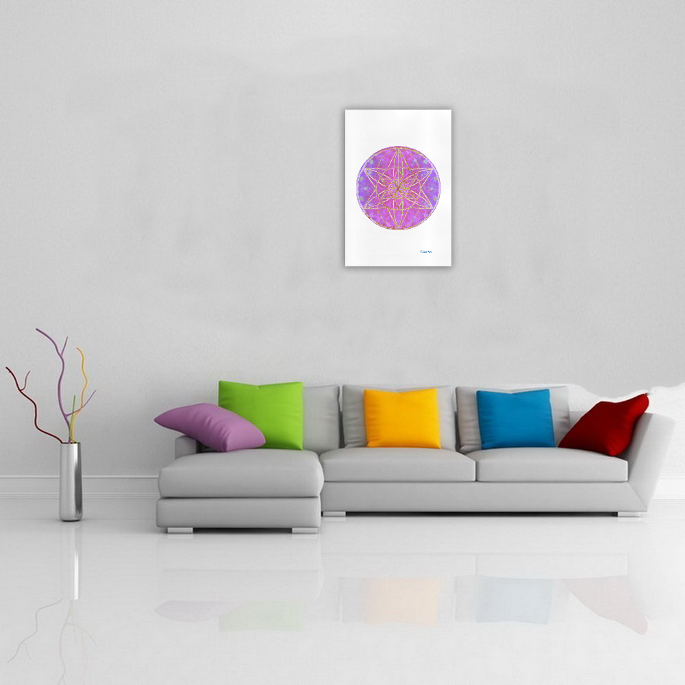 protection in purple colors Art Print 19‘’x28‘’