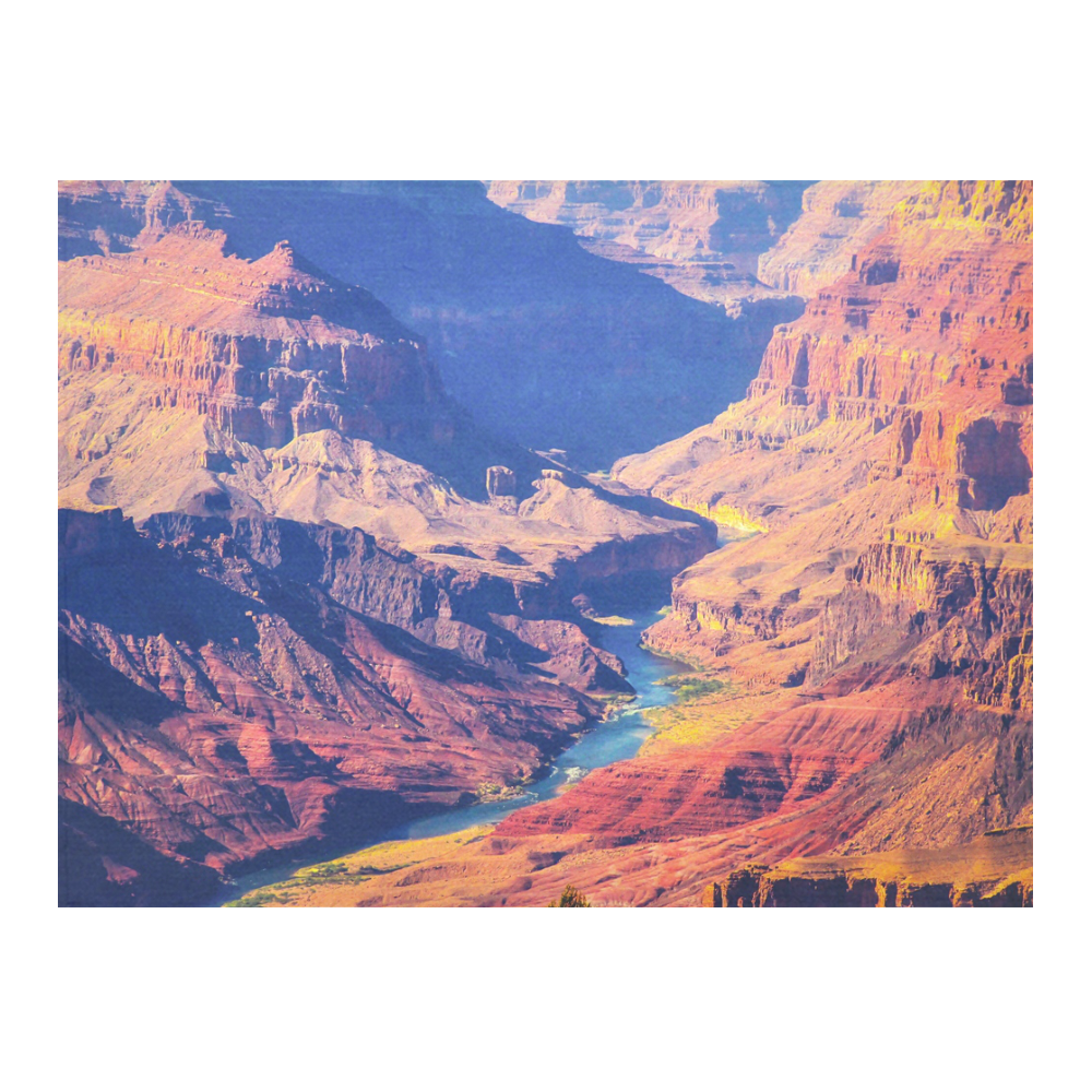 mountain and desert at Grand Canyon national park, USA Cotton Linen Tablecloth 52"x 70"