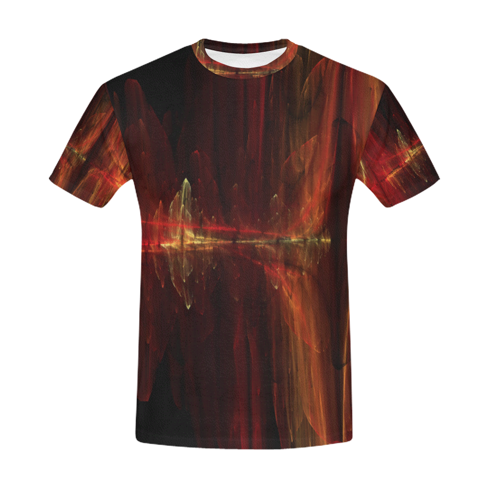 The Burning Bridge All Over Print T-Shirt for Men (USA Size) (Model T40)