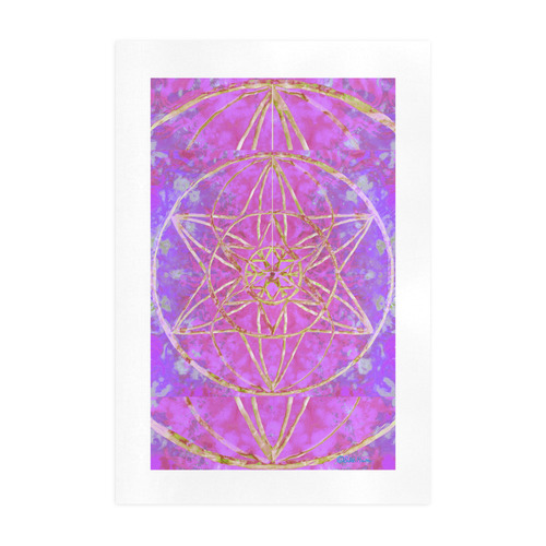 protection in purple colors Art Print 19‘’x28‘’