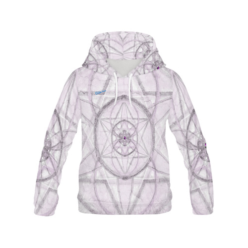 Protection- transcendental love by Sitre haim All Over Print Hoodie for Women (USA Size) (Model H13)