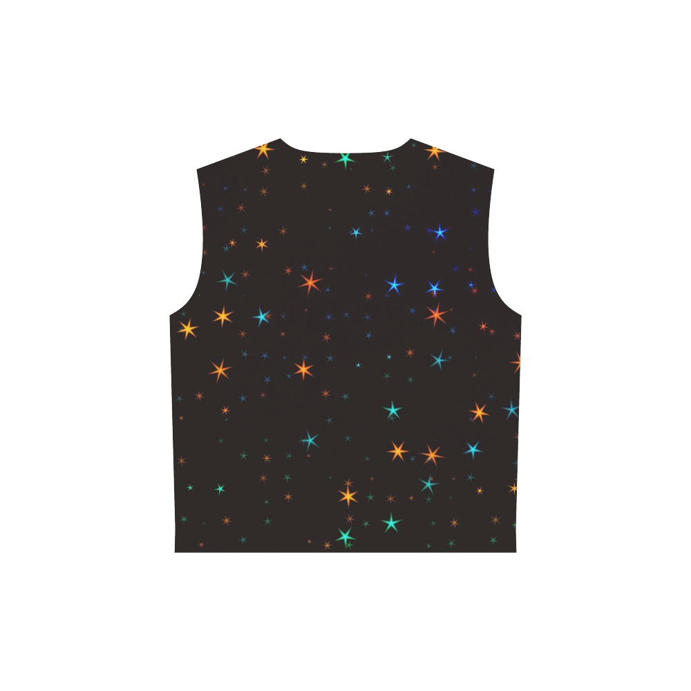 Awesome allover Stars 02E by FeelGood All Over Print Sleeveless Hoodie for Women (Model H15)