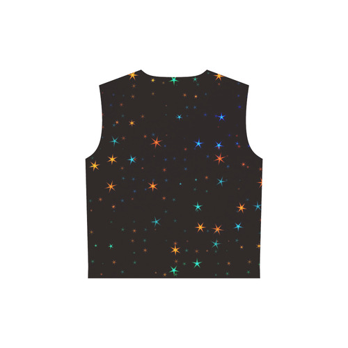 Awesome allover Stars 02E by FeelGood All Over Print Sleeveless Hoodie for Women (Model H15)