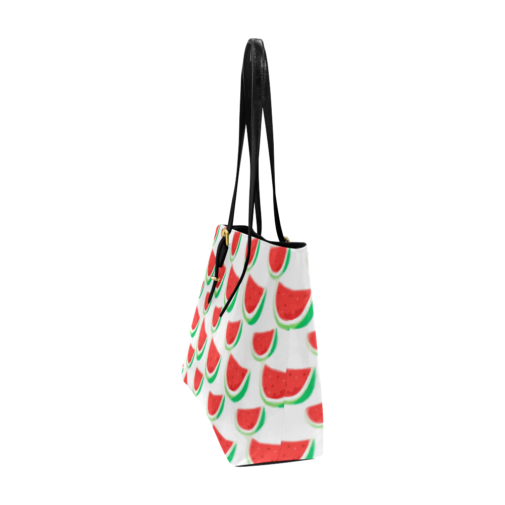Watermelon Summer Fruit Pattern Euramerican Tote Bag/Large (Model 1656)