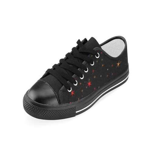 Awesome allover Stars 02B by FeelGood Women's Classic Canvas Shoes (Model 018)