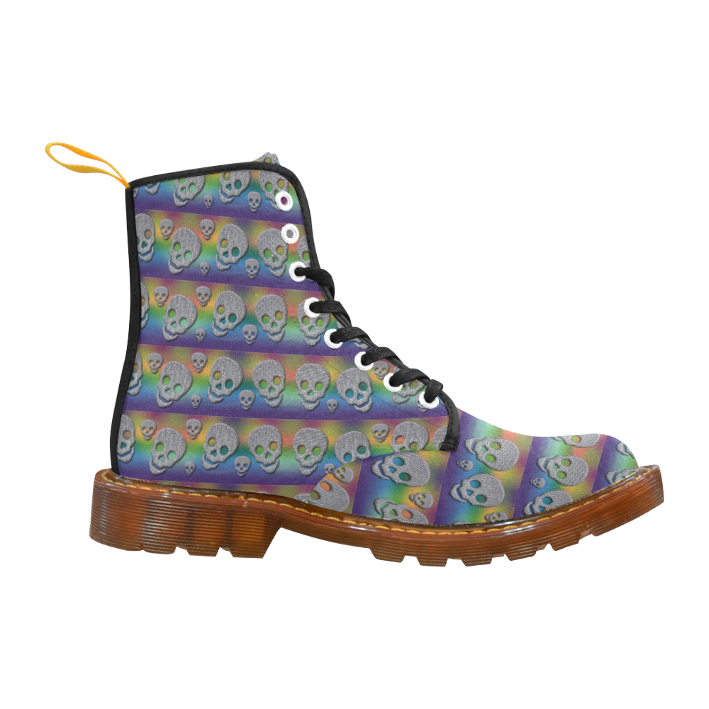 SKULLS MULTICOLR Martin Boots For Women Model 1203H