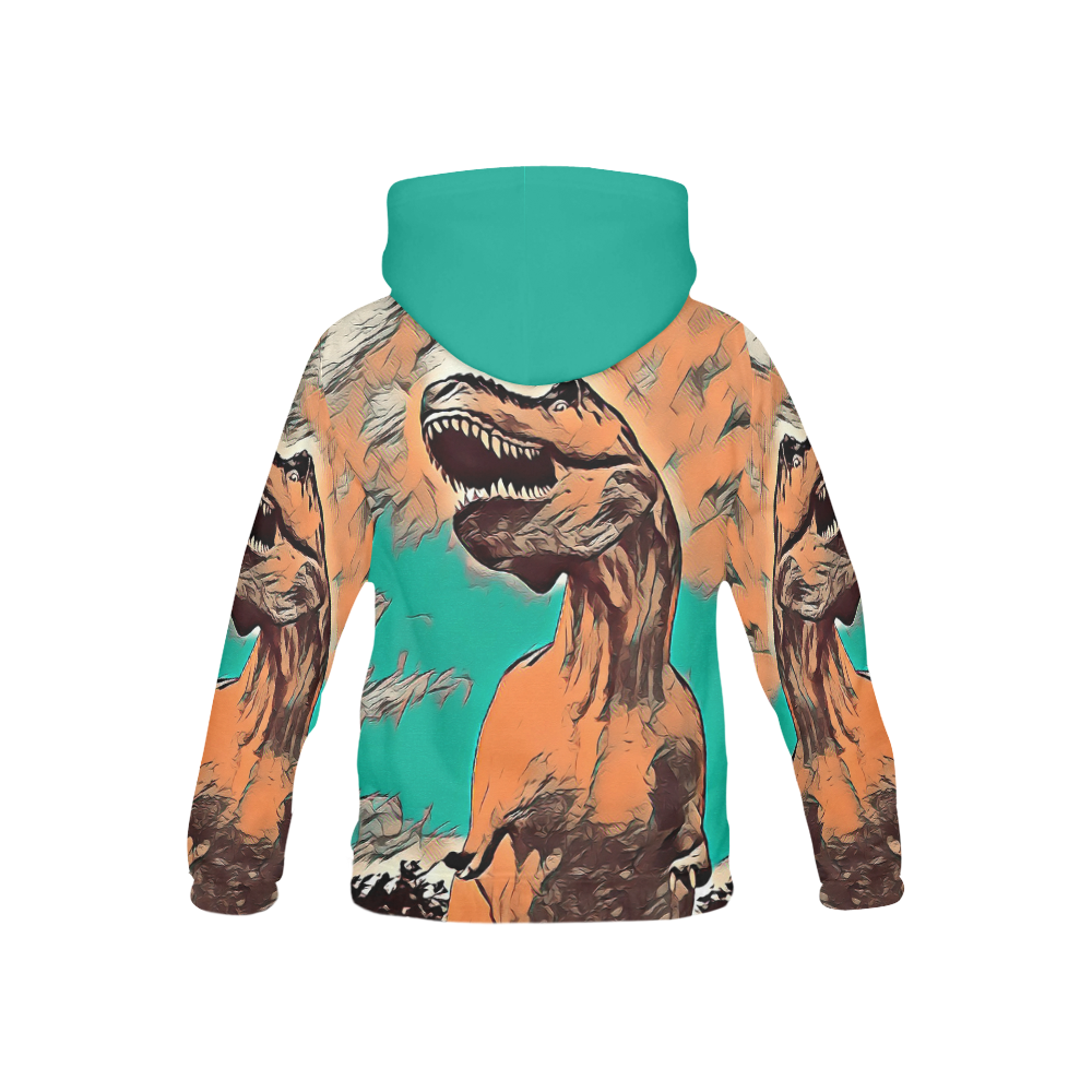 DINOSAURS BY CRASSCO KIDS All Over Print Hoodie for Kid (USA Size) (Model H13)