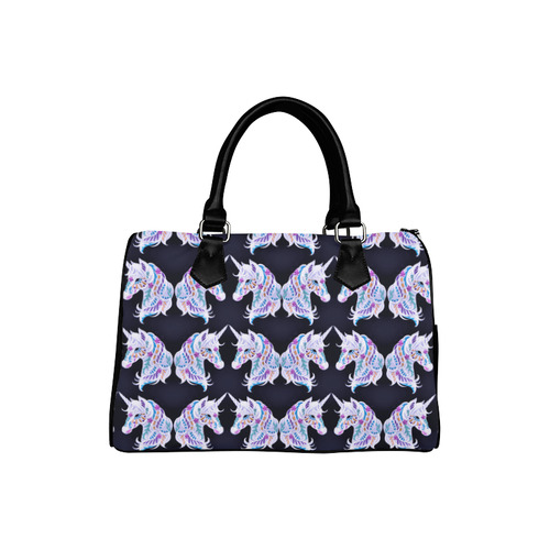 Tessellation Abstractica Mosaic 14 -unicorn Boston Handbag (Model 1621)