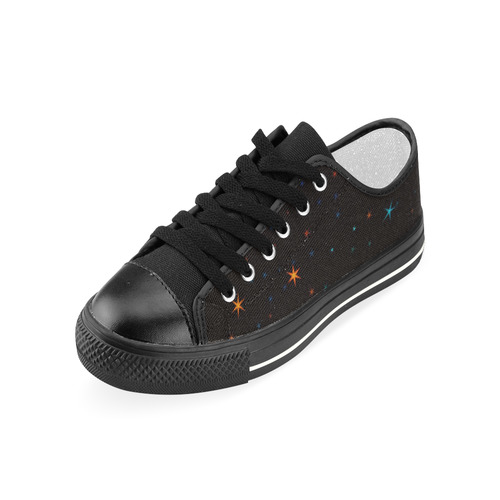 Awesome allover Stars 02E by FeelGood Women's Classic Canvas Shoes (Model 018)