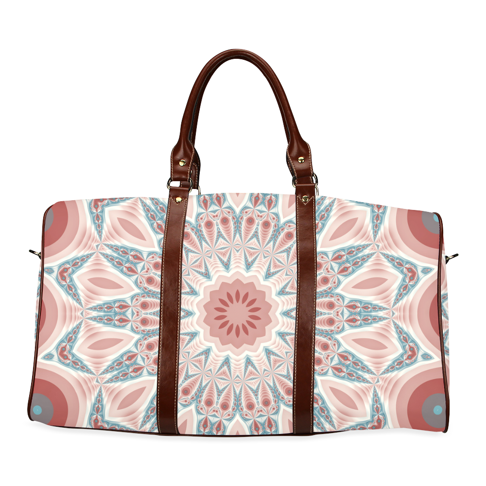 Modern Kaleidoscope Mandala Fractal Art Graphic Waterproof Travel Bag/Large (Model 1639)