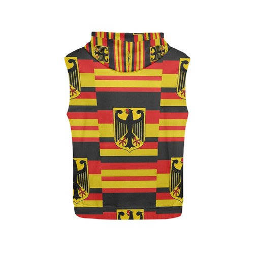 Federal Republic of Germany (tiled) All Over Print Sleeveless Hoodie for Women (Model H15)
