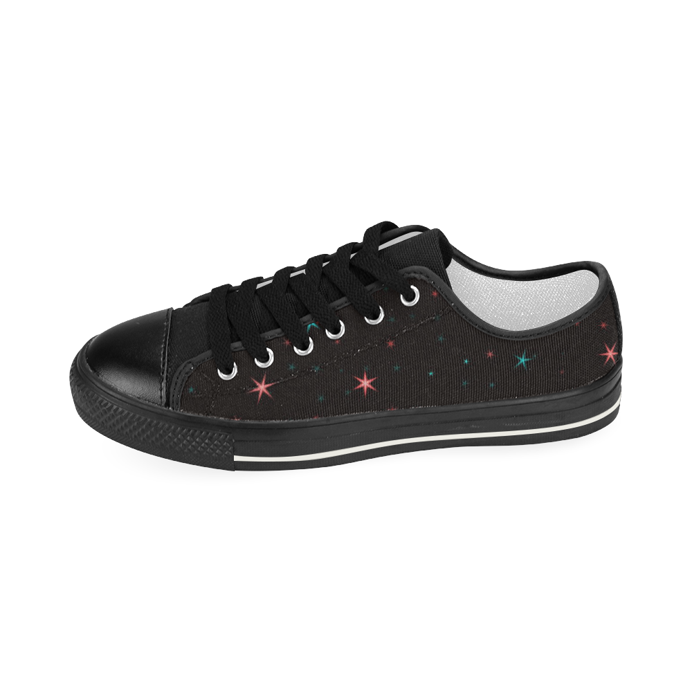 Awesome allover Stars 02F by FeelGood Women's Classic Canvas Shoes (Model 018)