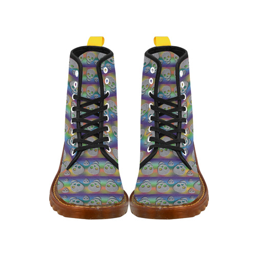 SKULLS MULTICOLR Martin Boots For Women Model 1203H