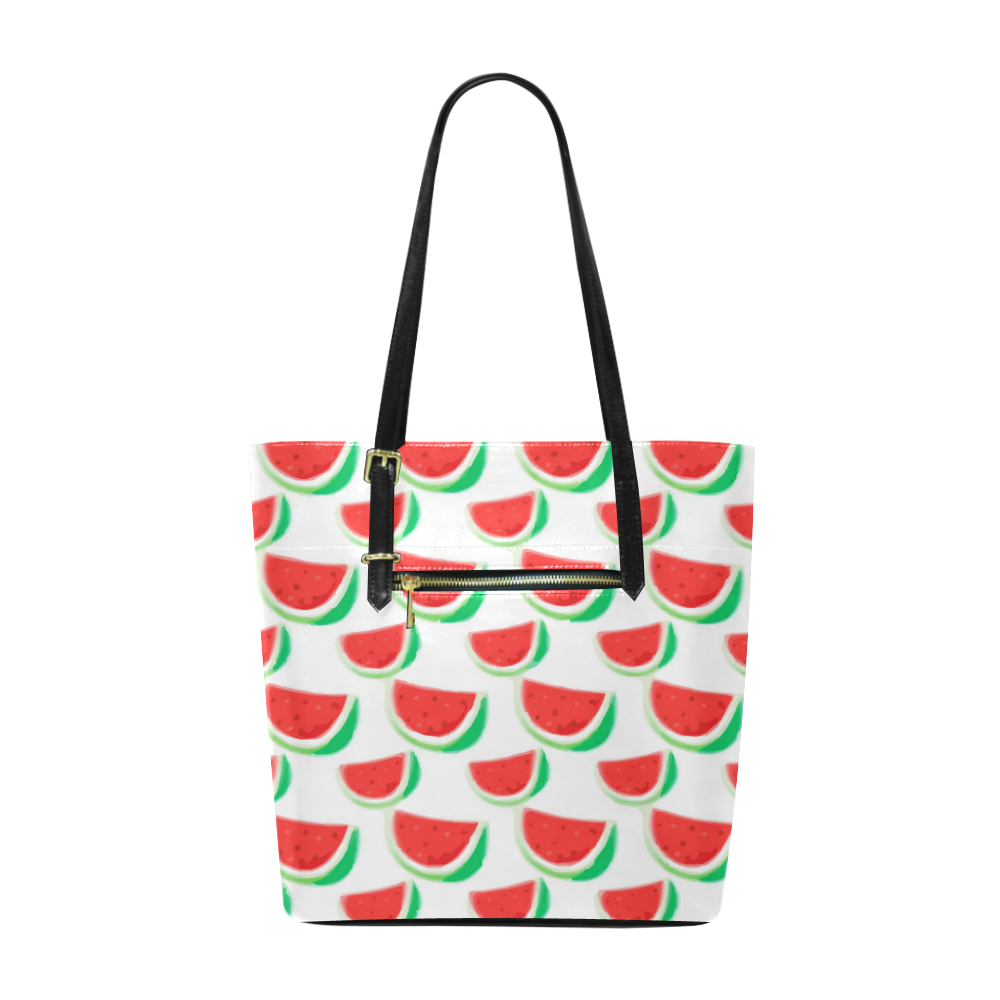 Watermelon Summer Fruit Pattern Euramerican Tote Bag/Small (Model 1655)