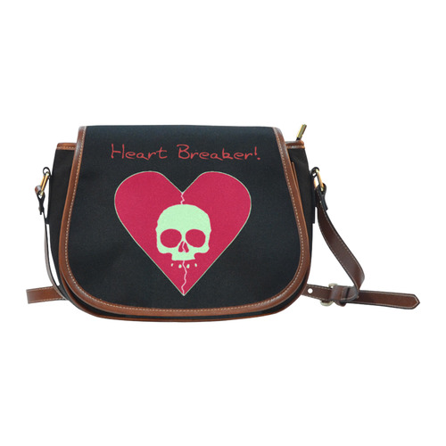 Heart Breaker! Saddle Bag/Small (Model 1649)(Flap Customization)