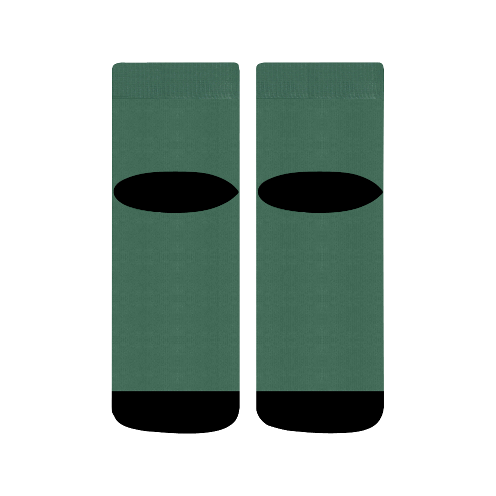 Foliage Green Quarter Socks